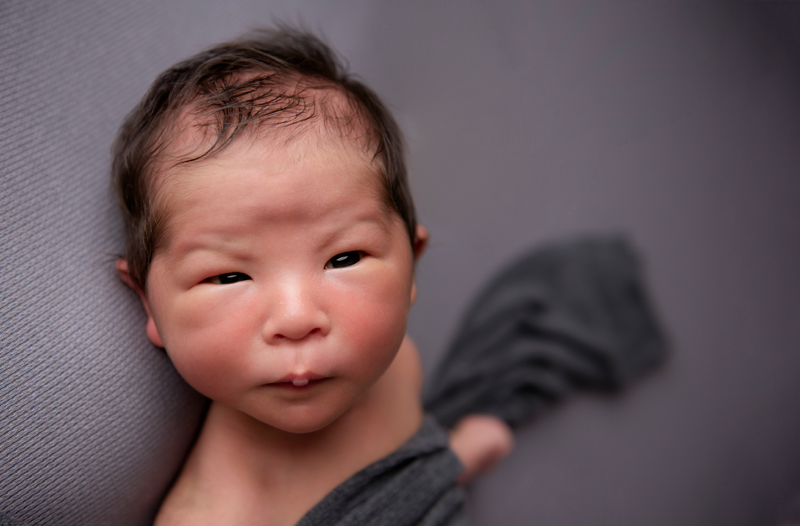 Newborn Photographer, blue steele newborn look