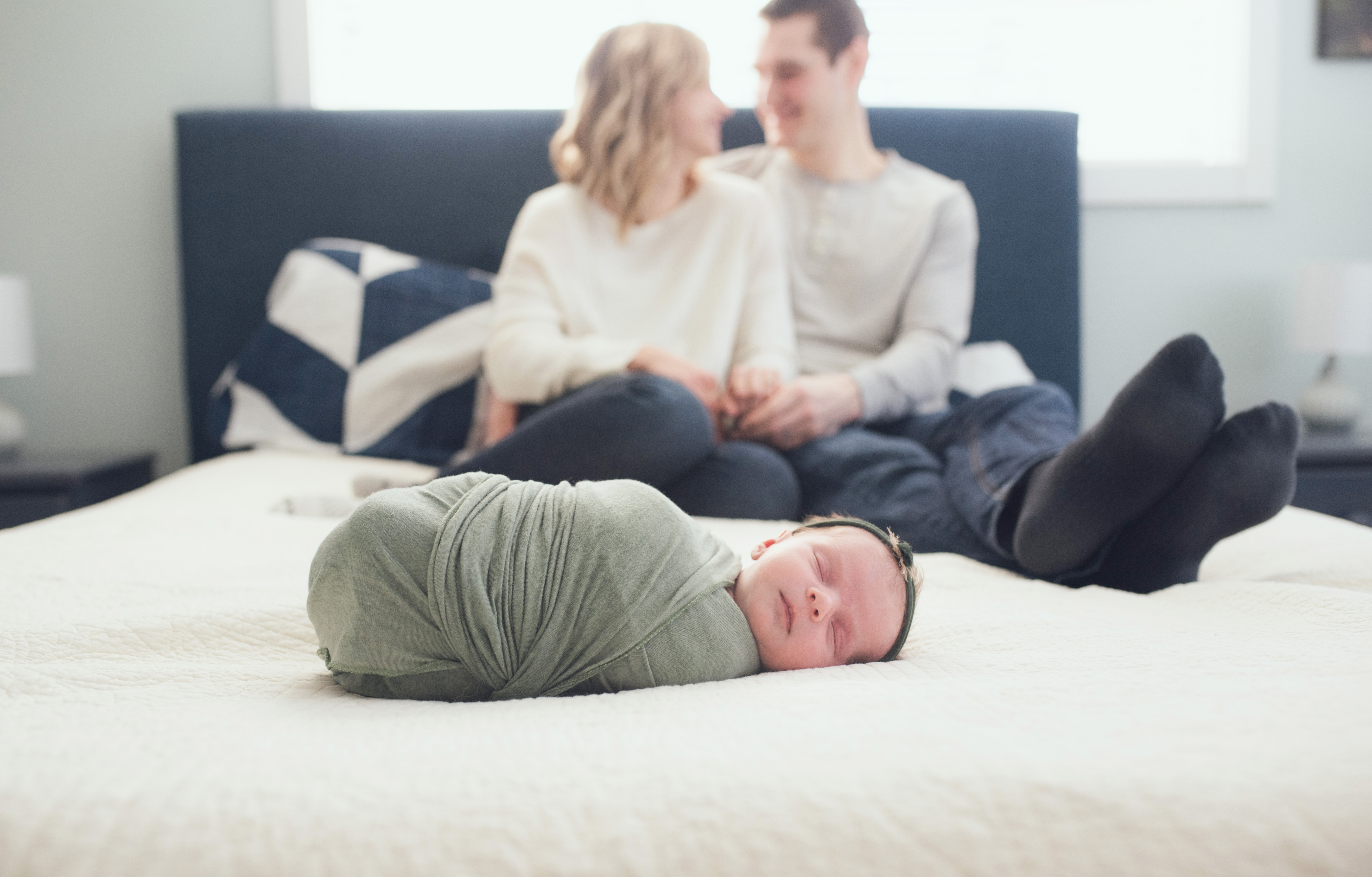 grand rapids lifestyle newborn photographer photo with mom and day